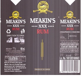 Meakin's Xxx Rum Device mark 4936653 Trademark