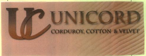 Uc Unicord Corduroy, Cotton & Velvet Device mark 5298580 Trademark