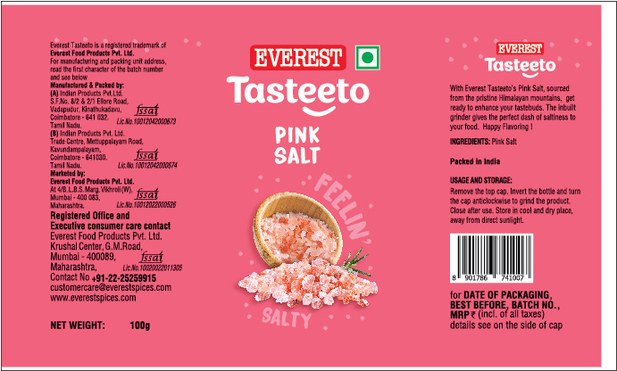 Everest Tasteeto Pink Salt Device mark 5298742 Trademark