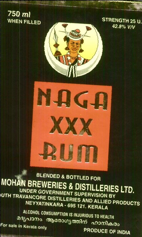 Naga Xxx Rum Device mark 836561 Trademark