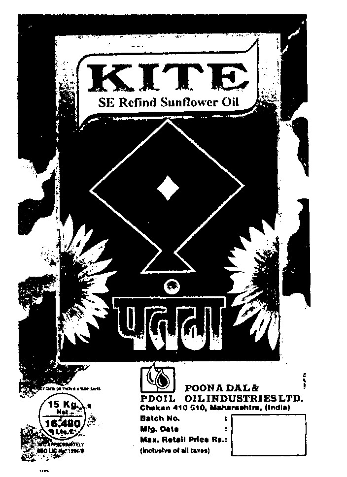 Kite,sunflower(device) Device mark 851621 Trademark