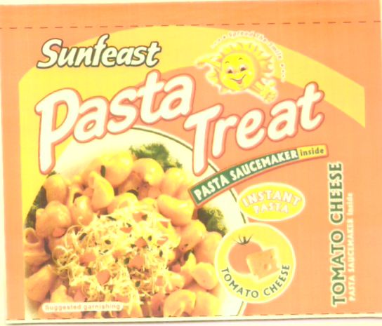 Sunfeast Pasta Treat(label) Device mark 1376431 Trademark