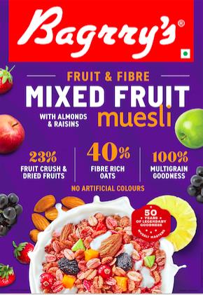 Bagrry's Mixed Fruit With Almonds & Raisins Muesli Device mark 5247101 Trademark