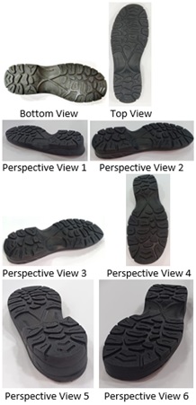 Safety Shoe Sole Having A Distinctive Surface Pattern Device mark 5460321 Trademark