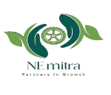 Device Mark Consists Of Wheel Between Leaves In Dark & Light Green & Black Colour Spelled As Nemitra Partners In Growth Device mark 5433141 Trademark