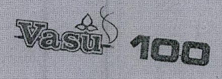 Vasu 100 (label) Device mark 498092 Trademark