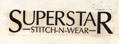 Superstar Stitch N Wear (label) Device mark 723437 Trademark