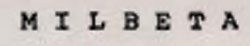 Milbeta Device mark 734729 Trademark