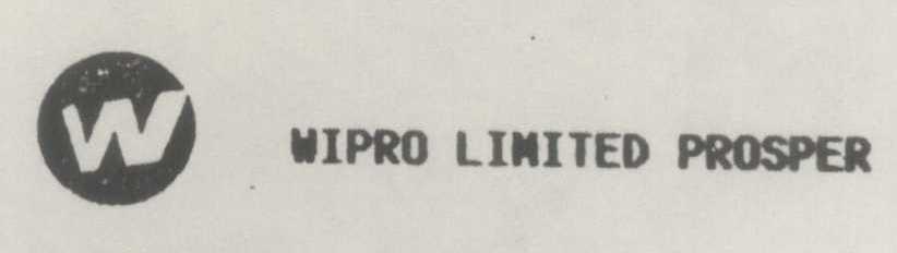 W, Wipro Limited Prosper (logo) Device mark 758843 Trademark