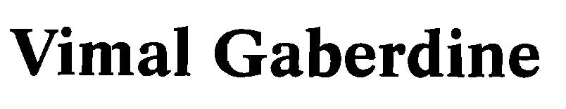Vimal Gaberdine Device mark 772777 Trademark