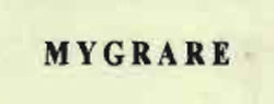 Mygrare Device mark 778801 Trademark