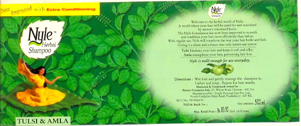 Nyle Herbal Shampoo (device) Device mark 804412 Trademark