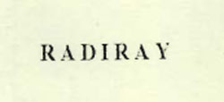 R A D I R A Y Device mark 807644 Trademark