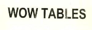 Wow Tables Device mark 2935347 Trademark