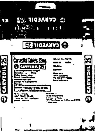 Carvedil 25gm. Device mark 923234 Trademark