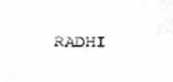 Radhi Device mark 929608 Trademark