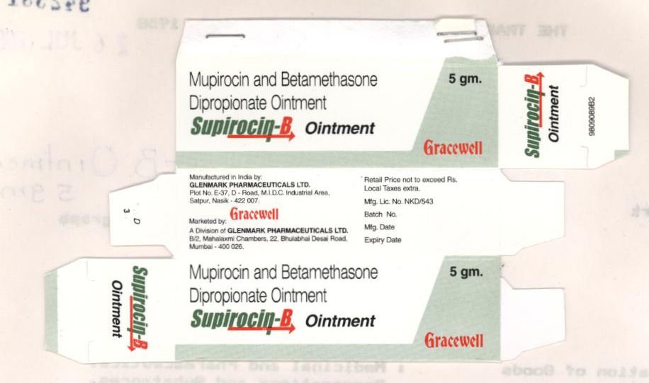 Supirocin-b O Intment 59 Mg Device mark 942381 Trademark