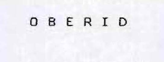 O B E R I D Device mark 950682 Trademark