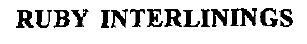 Ruby Interlinings Device mark 950941 Trademark