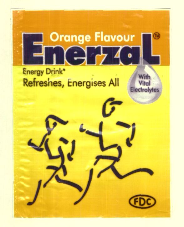 Enerzal (orange Flavour) With Device Device mark 987888 Trademark