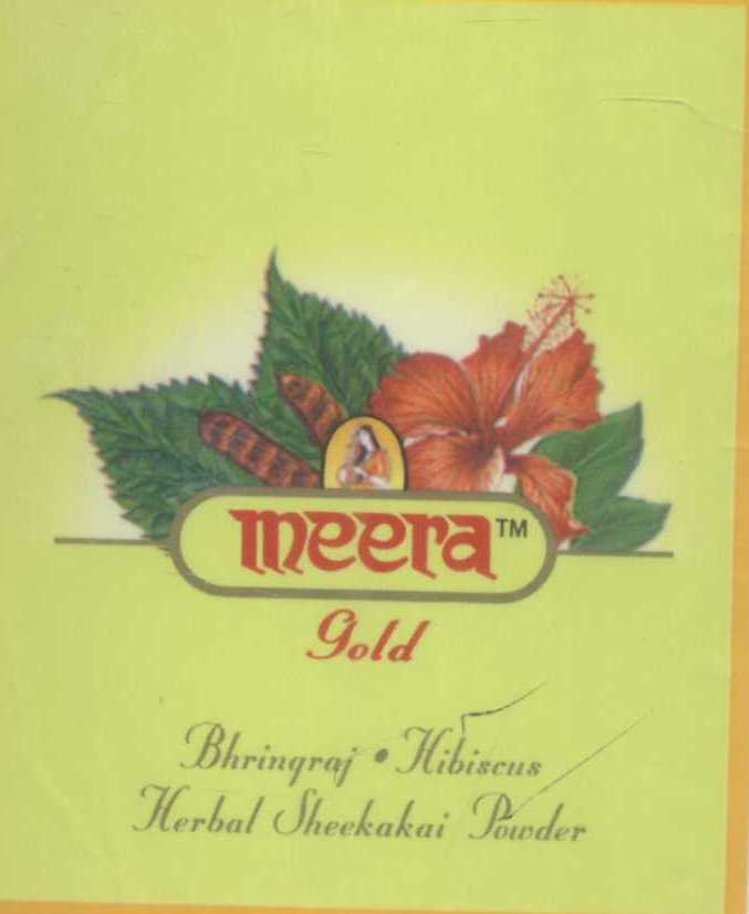 Meera Gold (leaf & Flower Device) Device mark 988564 Trademark