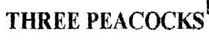 Three Peacocks Device mark 1017332 Trademark