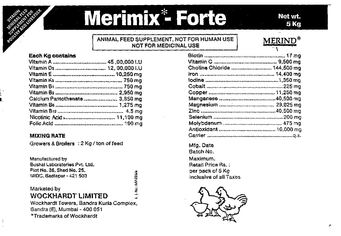 Merimix -forte Device mark 1047688 Trademark