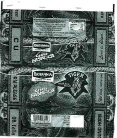 Tiger Chai Biskoot With Britannia Device mark 1078724 Trademark
