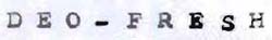 Deo- Fresh Device mark 1085663 Trademark