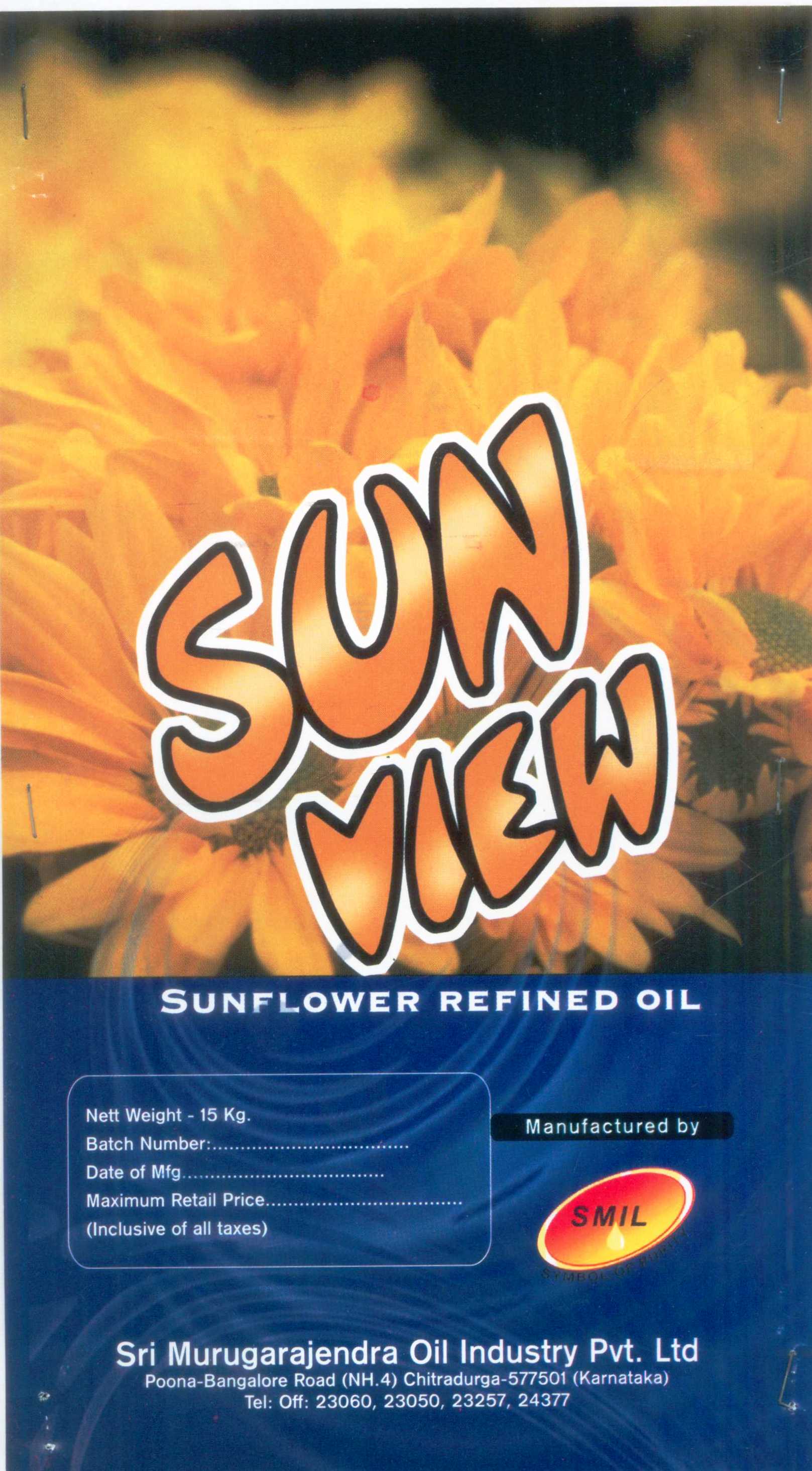 Sun View ( Device - Sun Flowers) Device mark 1103452 Trademark