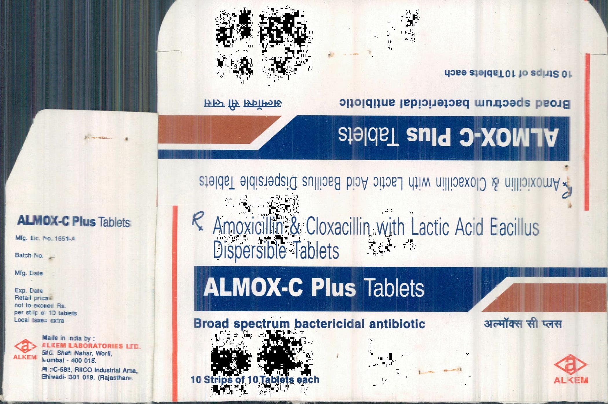 Almox-c ( As Per Carton Attached ) Device mark 1107354 Trademark