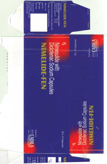 Nimelide-fen Device mark 1250994 Trademark