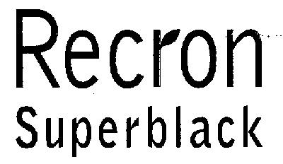 Recron Super Black (label) Device mark 1255841 Trademark
