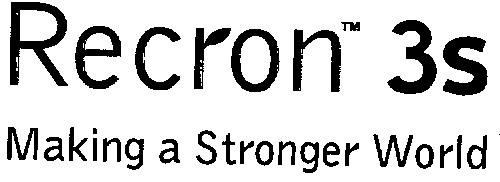 Recron 3s Making A Stronger World (label) Device mark 1255859 Trademark