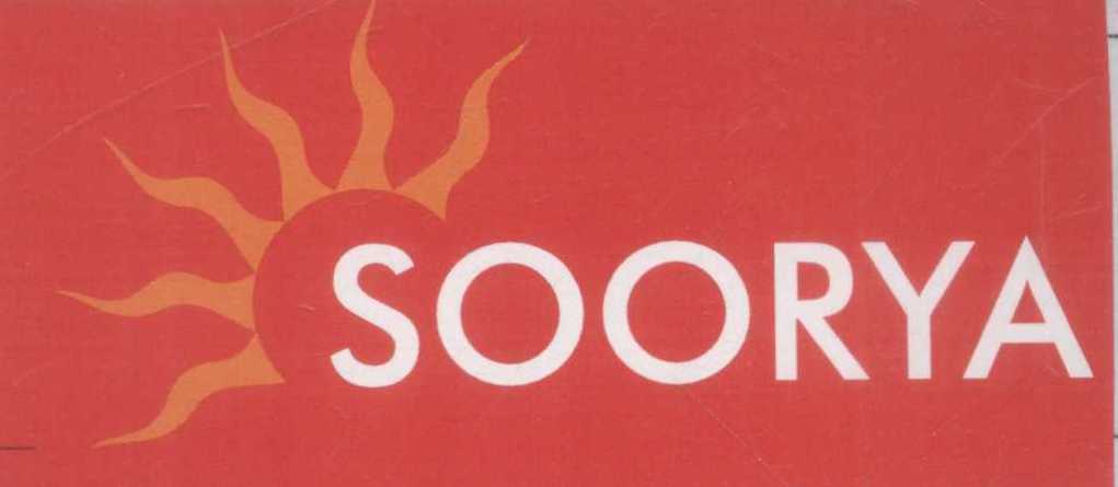 Soorya ( Label ) Device mark 1300016 Trademark