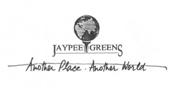 Jaypee Greens. With De.of A Globel. Device mark 1303142 Trademark