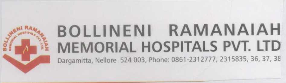 Bollineni Ramanaiah Memorial Hospitals Pvt. Ltd. (label) [device] Device mark 1374104 Trademark