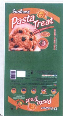 Sunfeast Pasta Treat (label) Device mark 1374596 Trademark