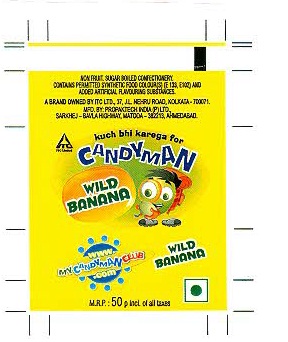 Candyman (label) Device mark 1385694 Trademark