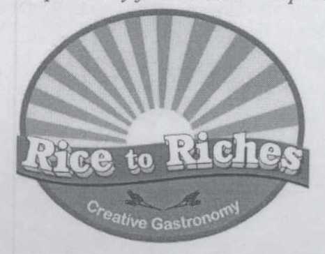 Rice To Riches (device Of Rising Sun) Device mark 1385753 Trademark