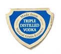 Triple Distilled Vodka With Label Device mark 1406197 Trademark