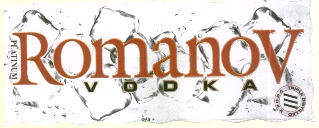 Romanov Vodka (label) Device mark 1429984 Trademark