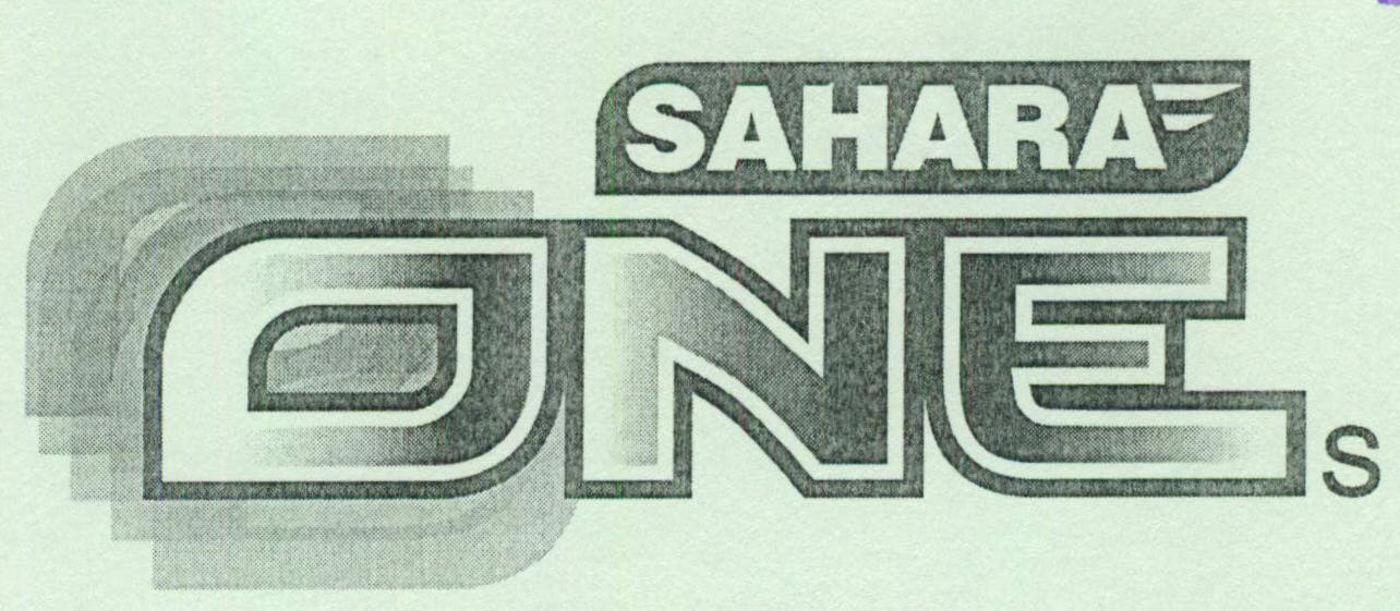Sahara Ones (special Form Of Writing) Device mark 1444938 Trademark