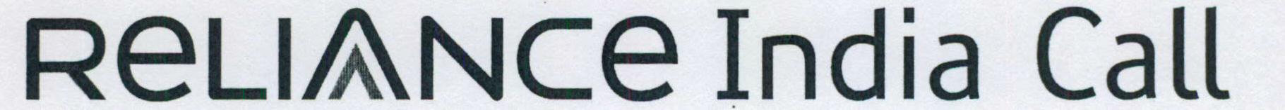 Reliance India Call (special Form Of Writing) Device mark 1459728 Trademark