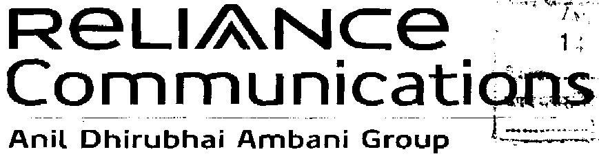 Reliance Communications Anil Dhirubhai Ambani Group (letter Written In Special Form) Device mark 1459779 Trademark