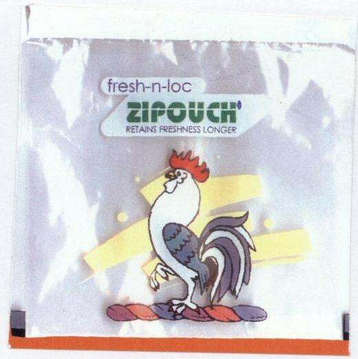 Zipouch With Device Of Cock Device mark 1464014 Trademark