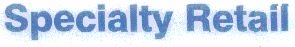 Specialty Retail (letter Written In Special Form) Device mark 1466227 Trademark