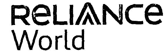 Reliance World (letter Written In Special Form) Device mark 1497778 Trademark