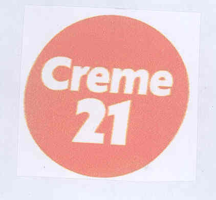 Creme 21 (label) Device mark 1598690 Trademark