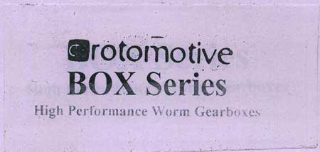 Rotomotive Box Series (label) Device mark 1629364 Trademark